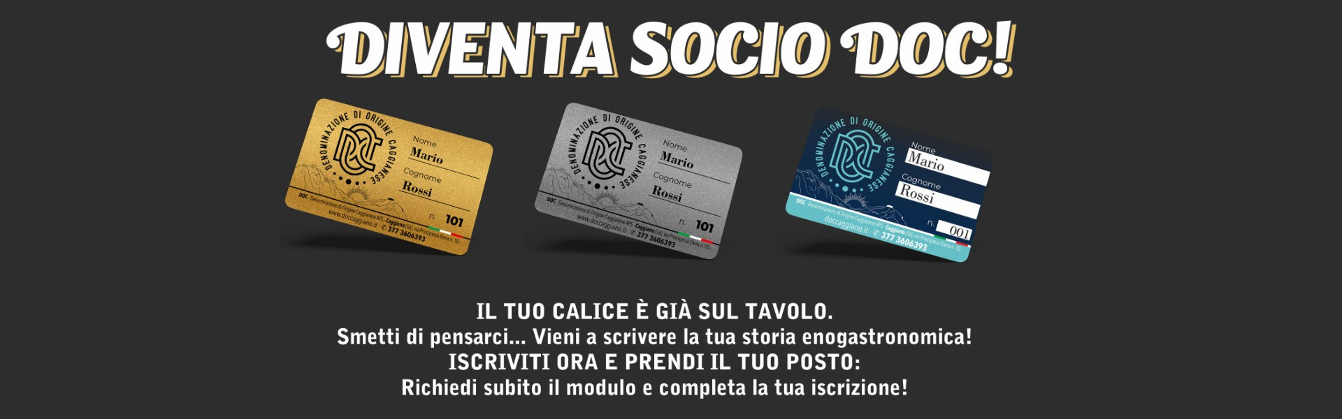 🍷 DIVENTA SOCIO DOC! 🍷